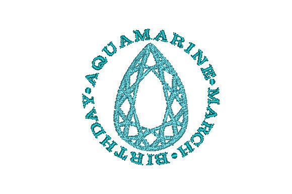 Aquamarine Faceted Pear March Birthday Review