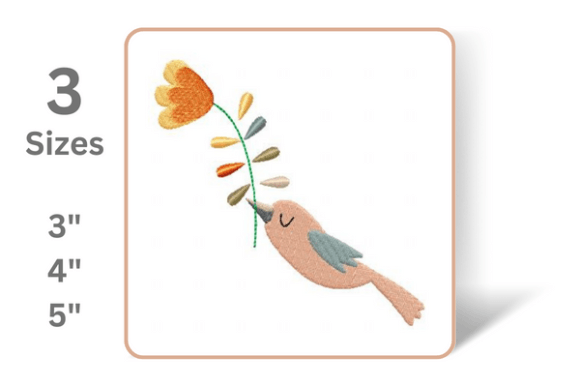 Bird with Flower: A Craft Fair Embroidery Review