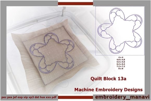 Quilt Block 13a: A Designer’s Review for Boutique Sweatshirts