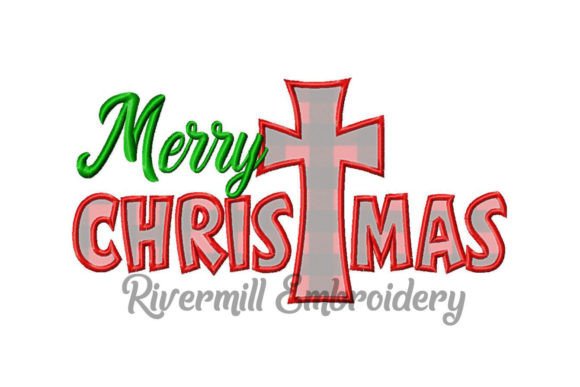 Review: Applique Merry Christmas with Cross Design