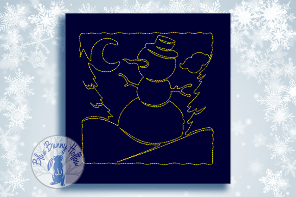Review: Christmas Quilt Block-Snowman Embroidery Design