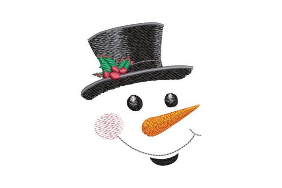 Review: Snowman Face with Black Hat Embroidery