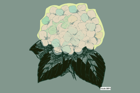 Review: White Hydrangea Green Leaf Embroidery Design